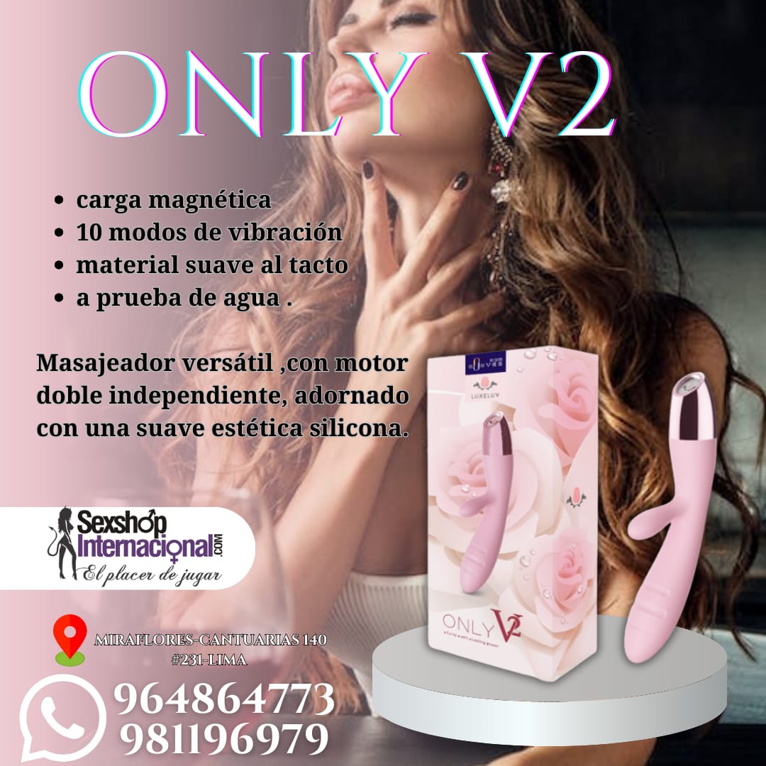 VIBRADOR SOFISTICADO DOBLE ESTIMULACION-ONLY 2V-SEXSHOP MIRAFLORES 